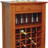 wooden wine rack