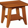 wooden nightstand with angled legs