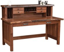 Amish JD's Deluxe Writing Desk with Live Edge