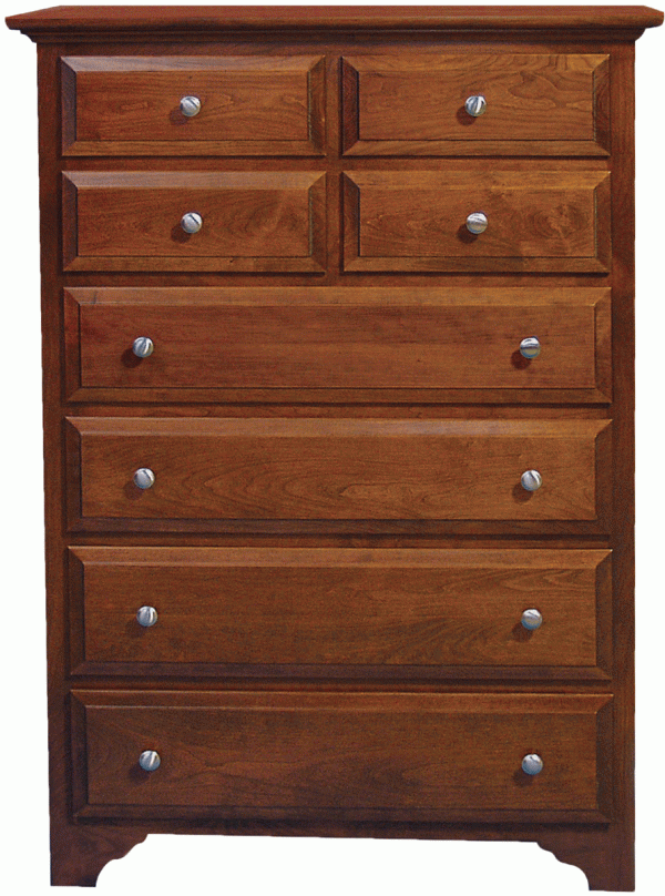 Wooden dresser with 4 full drawers and 4 half drawers