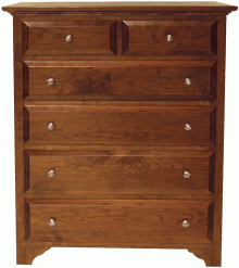 wooden dresser with 4 full drawers and 2 half drawers