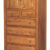 light wooden cabinet with 2 doors and 6 drawers