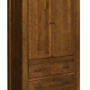 light wooden cabinet with 2 doors and 2 drawers