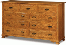 light brown wooden dresser
