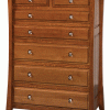 wooden dresser with 7 drawers