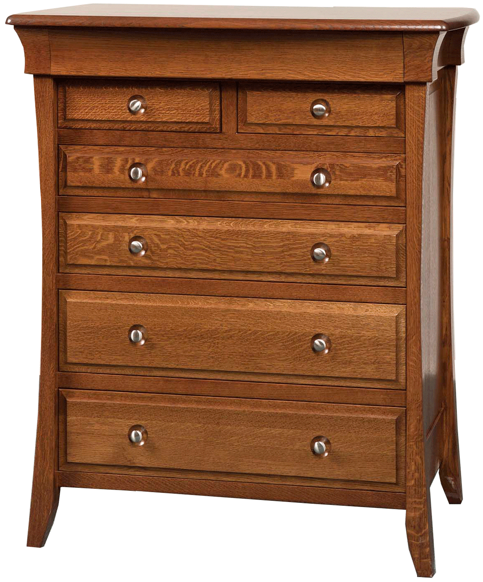 4485 small wooden dresser with drawers