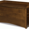 dark brown wooden chest