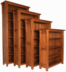 4 sizes of wooden shelves