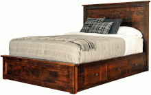 BEDROOM: Muskoka Rustic Bed in Wormy Maple