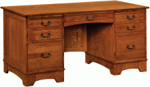 Amish Noble Mission Flattop Desk
