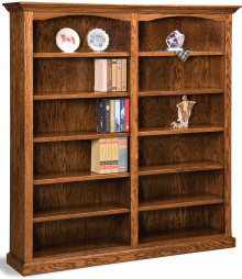 Amish Double Hoosier Heritage Bookcase
