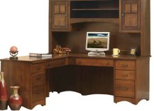 Amish Prairie Mission L-Desk with Hutch
