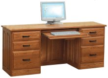Amish Traditional Computer Credenza