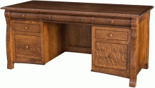 Amish Castlebury Flat Top Desk