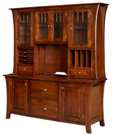 Amish Ensinada Credenza with Hutch
