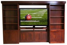 Amish Library Bookcase Entertainment Center