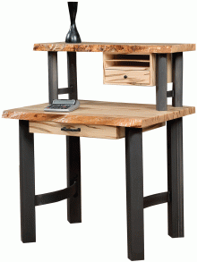 Amish Millennium 36" Live Edge Desk