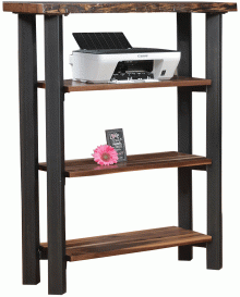 Amish Millennium Live Edge Bookcase