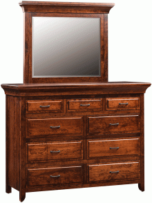 Amish Marcella Mule Dresser with Mirror