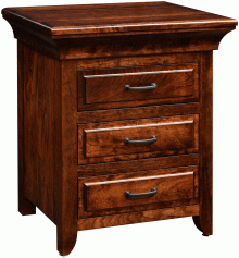 Amish Marcella 3-Drawer Nightstand