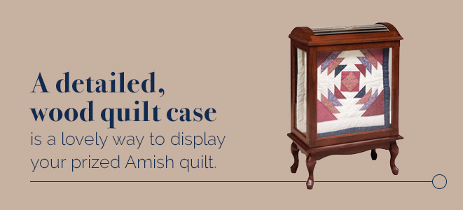 A Detailed Wooden Quilt Case