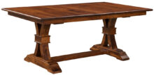 Amish Bowerston Double Pedestal Table