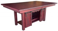 TABLE: Old Town 42" x 66" Storage Table in Oak