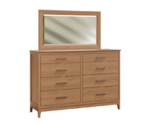 Amish Bethany Tall Dresser with Mirror