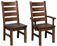 American-Made Clarence Chair in Rough Sawn Wormy Maple