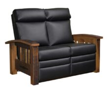 Amish Tiverton Recliner Loveseat in Reclaimed Barnwood