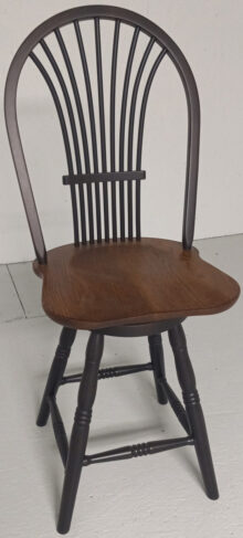 SEATING: Country Sheaf Swivel Barstool in Oak