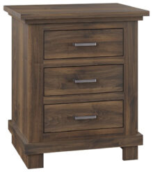 Amish Brockton 3 Drawer Nightstand