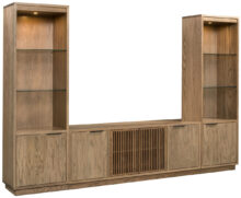 Amish Bay View 4 Door Wall Unit