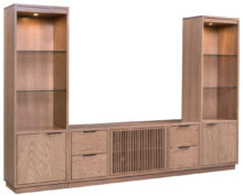 Amish Bay View 2 Door/ 4 Drawer Wall Unit