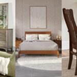 Oak furniture in modern styles for bedroom and dining rooms