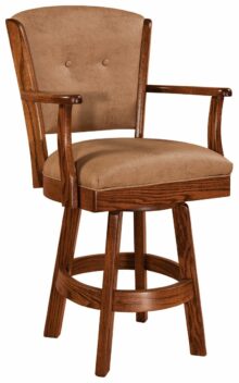 American-Made Lansfield Swivel Barstool