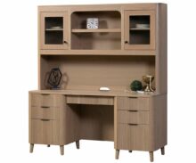Amish Bayport Credenza with Hutch