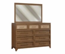 Amish Cali Tall Dresser with Mirror