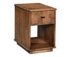 Amish Ivory Chairside Table