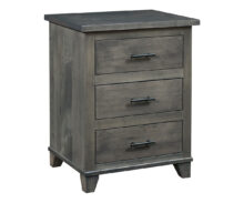 Amish Portica 3 Drawer Nightstand