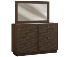 Amish Bradenton Tall Dresser with Mirror
