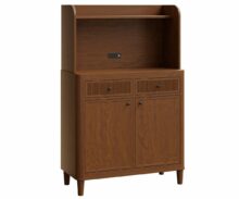 Amish Millhall Coffee Bar with Hutch