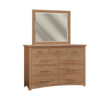 Amish Wilson High Dresser with Mirror