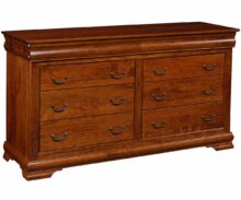 Amish Williams 8 Drawer Dresser with Mirror