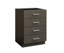 Bluestone Poly 4 Drawer Flat Panel Cabinet 24"