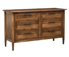 Amish Willow 6 Drawer Dresser