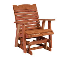 Amish Cedar Straightback Glider