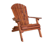 Amish Cedar Folding Adirondack Chair