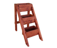 Amish Cedar Small 3 Tier Planter