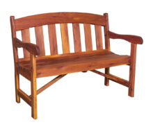 Amish Cedar Arched Back Garden Bench